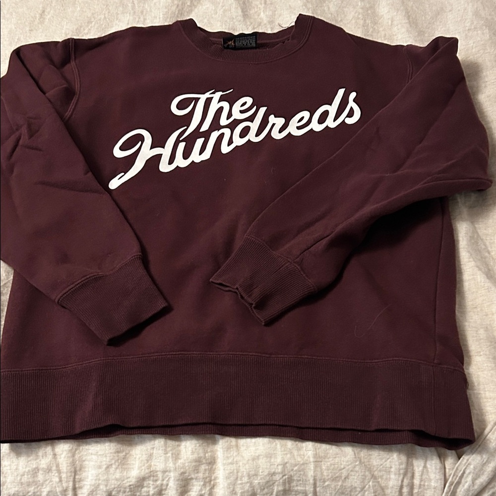 The Hundreds Men's Burgundy Crewneck Sweater